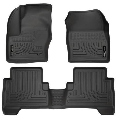 Husky Liners 2013 Ford Escape WeatherBeater Combo Black Floor Liners Husky Liners Floor Mats - Rubber  AXOPROS