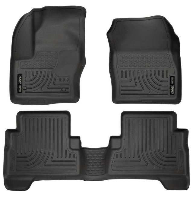 Husky Liners 2013 Ford Escape WeatherBeater Combo Black Floor Liners Husky Liners Floor Mats - Rubber  AXOPROS
