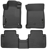 Husky Liners 2013 Honda Accord WeatherBeater Black Front & 2nd Seat Floor Liners (4-Door Sedan Only) Husky Liners Floor Mats - Rubber  AXOPROS