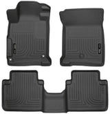 Husky Liners 2013 Honda Accord WeatherBeater Black Front & 2nd Seat Floor Liners (4-Door Sedan Only) Husky Liners Floor Mats - Rubber  AXOPROS