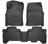 Husky Liners 2013 Toyota 4Runner WeatherBeater Black Front & 2nd Seat Floor Liners Husky Liners Floor Mats - Rubber  AXOPROS