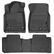 Husky Liners 2014 Toyota Tundra Double Cab Pickup WeatherBeater Black Front & 2nd Seat Floor Liners Husky Liners Floor Mats - Rubber  AXOPROS