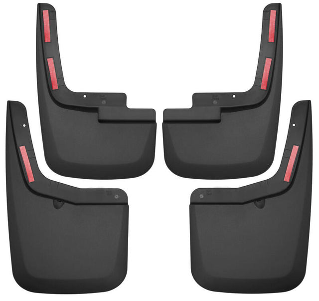 Husky Liners 2015-2017 Ford F-150 w/ OE Fender Flares Front and Rear Mud Guards - Black Husky Liners Mud Flaps  AXOPROS