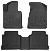 Husky Liners 2015 Hyundai Sonata Weatherbeater Black Front & 2nd Seat Floor Liners Husky Liners Floor Mats - Rubber  AXOPROS