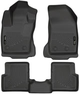 Husky Liners 2015 Jeep Renegade Weatherbeater Black Front and Second Row Floor Liners Husky Liners Floor Mats - Rubber  AXOPROS