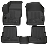 Husky Liners 2015 Lincoln MKC WeatherBeater Black Front & Second Seat Floor Liner Husky Liners Floor Mats - Rubber  AXOPROS