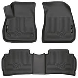 Husky Liners 2016 Chevy Malibu Weatherbeater Black Front & 2nd Seat Floor Liners (Footwell Coverage) Husky Liners Floor Mats - Rubber  AXOPROS