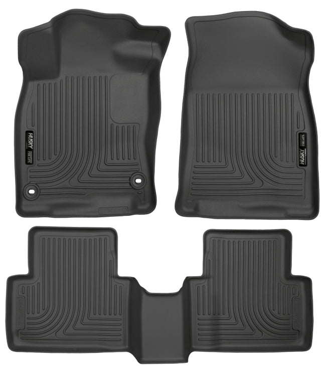 Husky Liners 2016 Honda Civic (4DR) WeatherBeater Combo Black Floor Liners Husky Liners Floor Mats - Rubber  AXOPROS