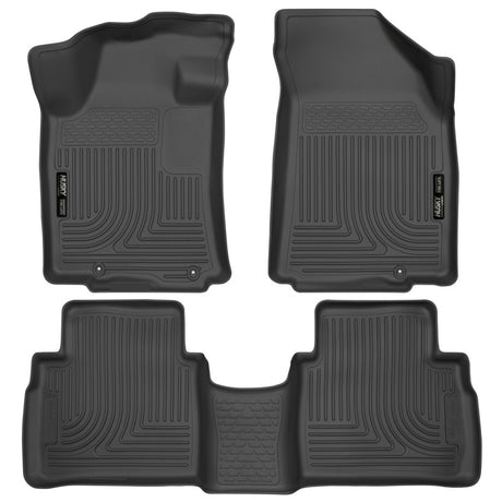 Husky Liners 2016 Nissan Maxima WeatherBeater Front and Second Row Black Floor Liners Husky Liners Floor Mats - Rubber  AXOPROS