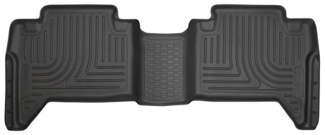 Husky Liners 2016 Toyota Tacoma Crew Cab WeatherBeater 2nd Row Black Floor Liners Husky Liners Floor Mats - Rubber  AXOPROS