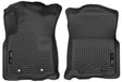 Husky Liners 2016 Toyota Tacoma w/ Auto Trans WeatherBeater Front Black Floor Liners Husky Liners Floor Mats - Rubber  AXOPROS