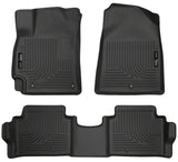 Husky Liners 2017 Hyundai Elantra Weatherbeater Black Front and Second Row Floor Liners Husky Liners Floor Mats - Rubber  AXOPROS