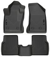 Husky Liners 2017 Jeep Compass Weatherbeater Black Front & 2nd Seat Floor Liners Husky Liners Floor Mats - Rubber  AXOPROS