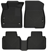 Husky Liners 2018 Honda Accord WeatherBeater Black Front & 2nd Seat Floor Liners Husky Liners Floor Mats - Rubber  AXOPROS