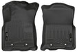 Husky Liners 2018 Toyota Tacoma Double Cab WeatherBeater Black Front Floor Liners Husky Liners Floor Mats - Rubber  AXOPROS