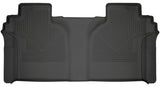 Husky Liners 2019 Chevrolet Silverado 1500 Crew Cab WeatherBeater Black 2nd Row Floor Liners Husky Liners Floor Mats - Rubber  AXOPROS