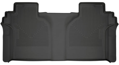 Husky Liners 2019 Chevrolet Silverado 1500 Crew Cab WeatherBeater Black 2nd Row Floor Liners Husky Liners Floor Mats - Rubber  AXOPROS