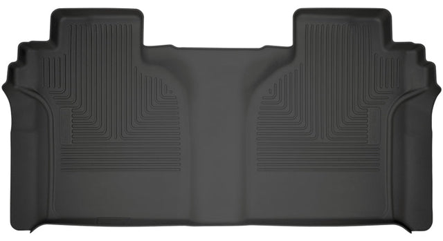 Husky Liners 2019 Chevrolet Silverado 1500 Crew Cab WeatherBeater Black 2nd Row Floor Liners Husky Liners Floor Mats - Rubber  AXOPROS