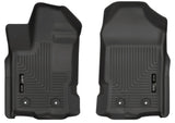 Husky Liners 2019 Ford Ranger SuperCrew Cab & SuperCab WeatherBeater Black Floor Liners Husky Liners Floor Mats - Rubber  AXOPROS