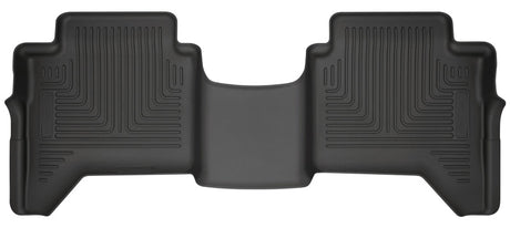 Husky Liners 2019 Ford Ranger SuperCrew WeatherBeater 2nd Row Black Floor Liners Husky Liners Floor Mats - Rubber  AXOPROS