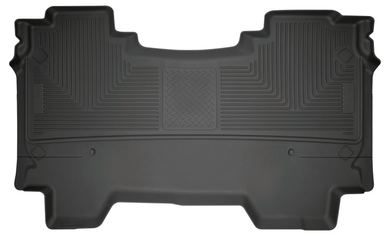 Husky Liners 2019 Ram 1500 CC WeatherBeater 2nd Seat Floor Liners Black (W/O Factory Storage Box) Husky Liners Floor Mats - Rubber  AXOPROS