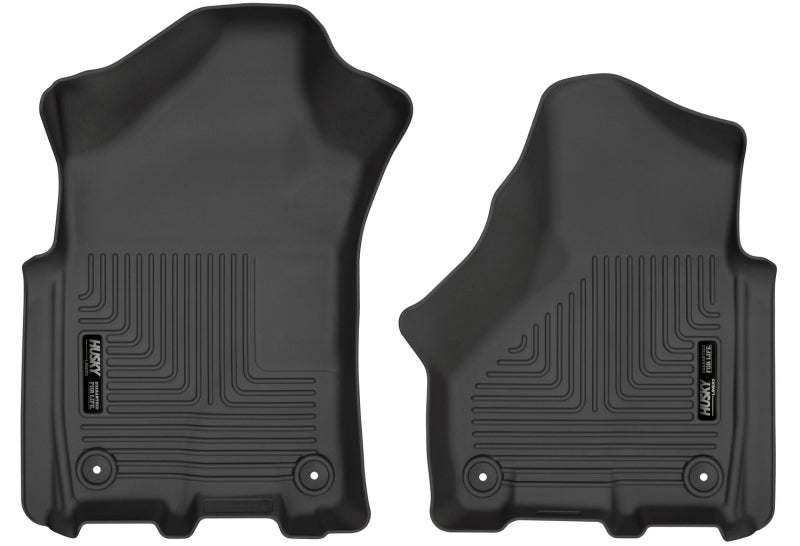 Husky Liners 2019 Ram 2500/3500 Crew Cab/Mega Cab WeatherBeater Black Front Floor Liners Husky Liners Floor Mats - Rubber  AXOPROS