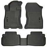 Husky Liners 2019 Subaru Forester Weatherbeater Black Front & 2nd Seat Floor Liners Husky Liners Floor Mats - Rubber  AXOPROS
