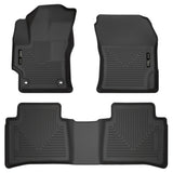 Husky Liners 2020 Toyota Corolla Weatherbeater Black Front & 2nd Seat Floor Liners Husky Liners Floor Mats - Rubber  AXOPROS