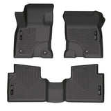 Husky Liners 2022 Ford Escape Hybrid Black Front & 2nd Seat Floor Liners Husky Liners Floor Mats - Rubber  AXOPROS