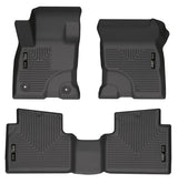 Husky Liners 2022 Ford Maverick(No Fit Hybrid) Weatherbeater Front & 2nd Seat Floor Liners - Black Husky Liners Floor Mats - Rubber  AXOPROS