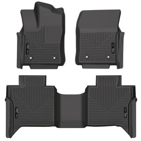 Husky Liners 2022 Toyota Tundra WeatherBeater CC CrewMax Front & 2nd Seat Floor Liner - Blk Husky Liners Floor Mats - Rubber  AXOPROS