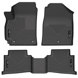 Husky Liners 21-22 Kia Seltos WeatherBeater Front & 2nd Seat Floor Liners - Black Husky Liners Floor Mats - Rubber  AXOPROS