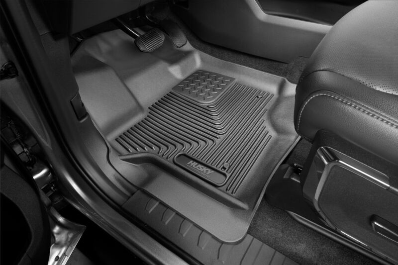Husky Liners 21-23 Ford F-150 CC SC X-Act Contour Front & Second Row Seat Floor Liners - Black Husky Liners Floor Mats - Rubber  AXOPROS