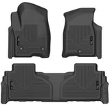 Husky Liners 21-23 Suburban/Tahoe/Yukon/Yukon XL Weatherbeater Front & 2nd Seat Floor Liners - Black Husky Liners Floor Mats - Rubber  AXOPROS