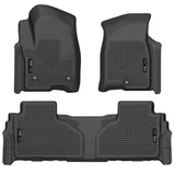 Husky Liners 21-23 Suburban/Tahoe/Yukon/Yukon XL Weatherbeater Front & 2nd Seat Floor Liners - Black Husky Liners Floor Mats - Rubber  AXOPROS