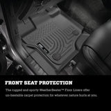 Husky Liners 21-24 Ford F-150 SuperCrew Weatherbeater Black Front & 2nd Seat Floor Liners Husky Liners Floor Mats - Rubber  AXOPROS