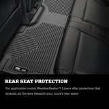 Husky Liners 21-24 Ford F-150 SuperCrew Weatherbeater Black Front & 2nd Seat Floor Liners Husky Liners Floor Mats - Rubber  AXOPROS