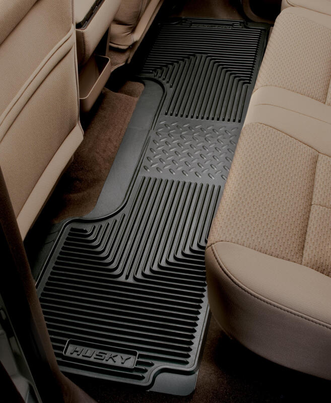 Husky Liners 80-12 Ford F-150/00-05 Ford Excursion Heavy Duty Black 2nd Row Floor Mats Husky Liners Floor Mats - Rubber  AXOPROS