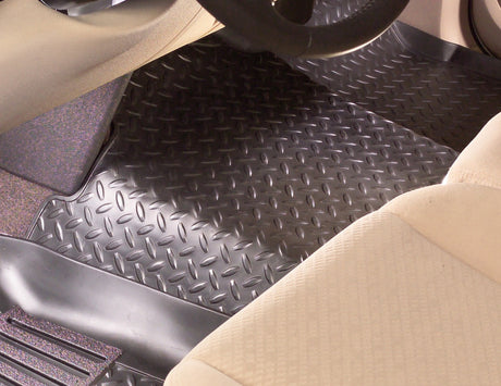 Husky Liners 96-99 Suburban/Tahoe/Yukon Classic Style Center Hump Tan Floor Liner (w/o Floor Shift) Husky Liners Floor Mats - Rubber  AXOPROS