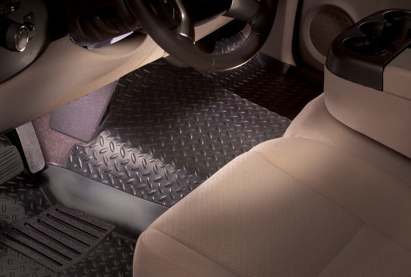 Husky Liners 97-04 Ford Full Size Truck Classic Style Center Hump Black Floor Liner (4WD AutoSelect) Husky Liners Floor Mats - Rubber  AXOPROS
