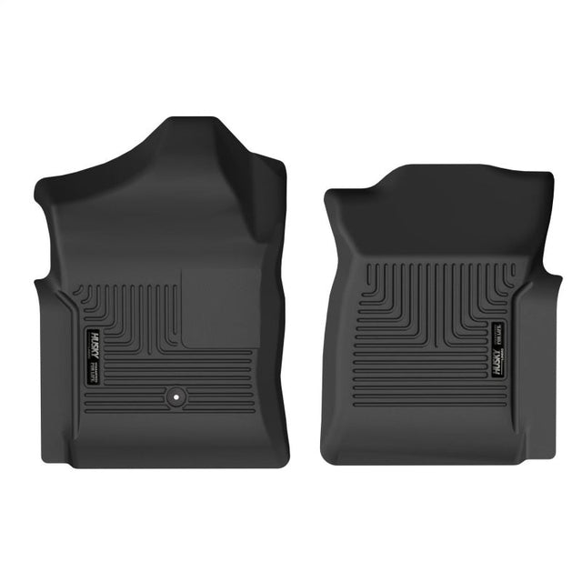 Husky Liners 99-06 Chevrolet Silverado 1500 X-act Contour Front Floor Liners (Black) Husky Liners Floor Mats - Rubber  AXOPROS