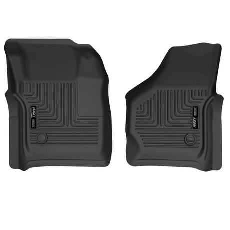 Husky Liners 99-07 Ford F-250 Super Duty Crew Cab X-act Contour Front Floor Liners (Black) Husky Liners Floor Mats - Rubber  AXOPROS