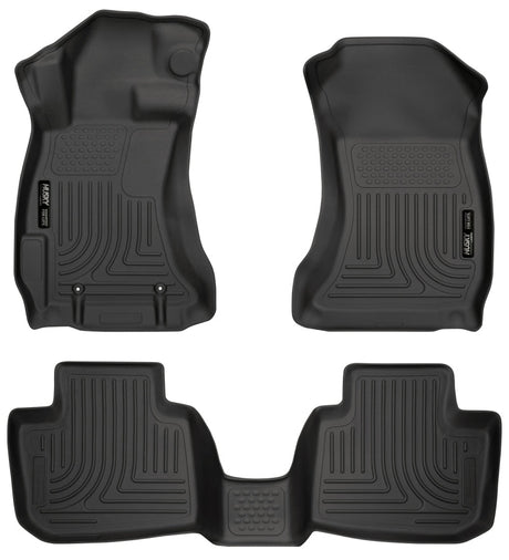 Husky Liners Subaru 12-14 Impreza/2015 WRX/STi WeatherBeater Combo Front&2nd Row Black Floor Liners Husky Liners Floor Mats - Rubber  AXOPROS