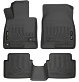 Husky Liners WeatherBeater 14 Mazda 3 Hatch&Sedan Front & Second Row Black Floor Liners Husky Liners Floor Mats - Rubber  AXOPROS