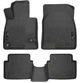 Husky Liners WeatherBeater 14 Mazda 3 Hatch&Sedan Front & Second Row Black Floor Liners Husky Liners Floor Mats - Rubber  AXOPROS