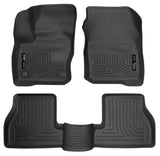 Husky Liners Weatherbeater 2016 Ford Focus RS Front & 2nd Seat Floor Liners - Black Husky Liners Floor Mats - Rubber  AXOPROS