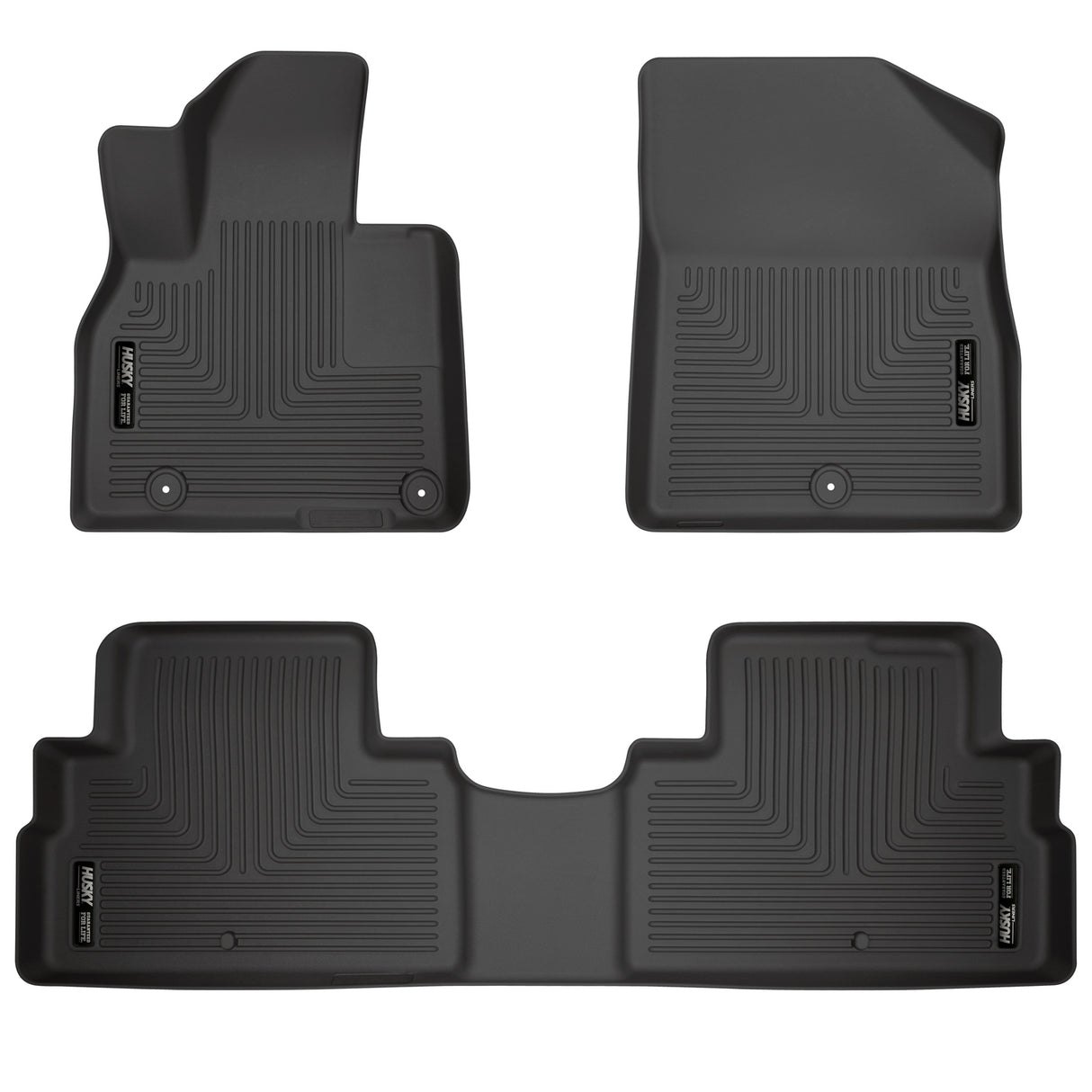 Husky Weatherbeater Front & 2nd Seat Floor Liners 95691 Husky Liners Floor Liner  AXOPROS