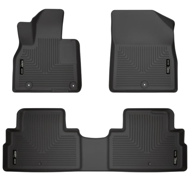 Husky Weatherbeater Front & 2nd Seat Floor Liners 95691 Husky Liners Floor Liner  AXOPROS