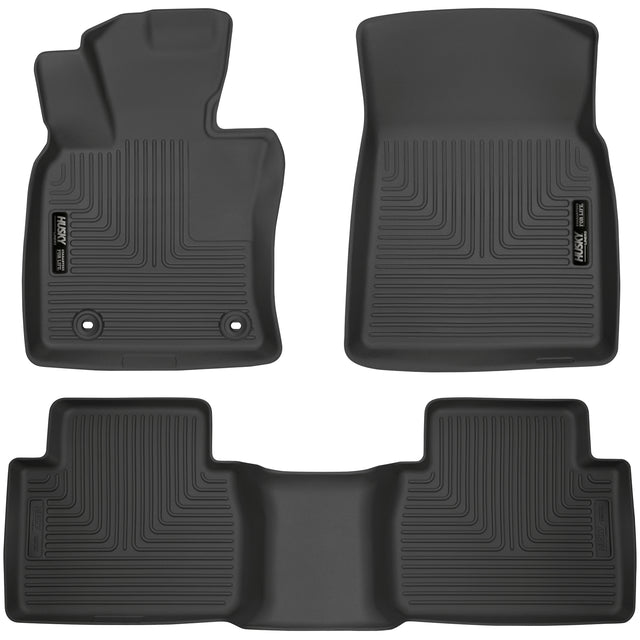 Husky Weatherbeater Front & 2nd Seat Floor Liners 95731 Husky Liners Floor Liner  AXOPROS