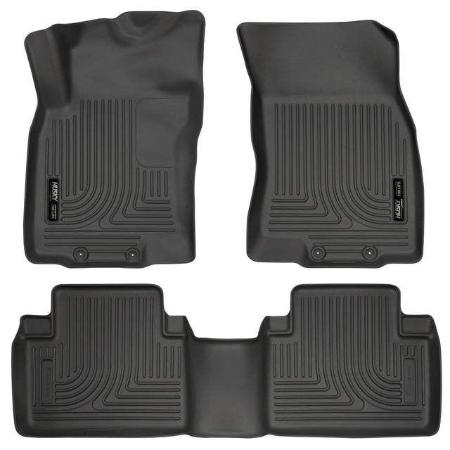 Husky Weatherbeater Front & 2nd Seat Floor Liners 98671 Husky Liners Floor Liner  AXOPROS